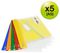 1502 - A5 Zippi Document Bags with Metal Zip, Assorted 5 Pack