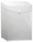 ECO157 - A4 Clear Portrait Press Stud Wallets, 5 Pack