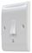 814 - 1 Gang Bell Push Switch, White
