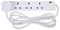 PELB1678 - Outdoor Enclosure, 4 Gang, 2m Extension Lead, White, IP64