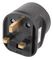 PELB1716 - Visitor to UK Travel Adaptor Plug, Black