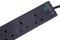 PELB1756 - 6 Gang Surge Protected Extension Lead, 8m, Black