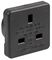 PELB1880 - UK to US Travel Adaptor, Black