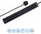 PEL00118 - 6 Gang Surge Protected Extension Lead with USB, 3m, Black