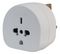 PEL00140 - Travel Adaptor, All Continents to UK, White