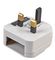 ECP-WH-R-3A - Euro to UK Converter Plug, Reusable Screw, 3A, White