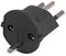 SCH3-BK. - Earthed Euro Schuko to Swiss Converter, 10A, Black