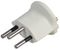 SCH3-WH. - Earthed Euro Schuko to Swiss Converter, 10A, White