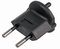 SCH-BK. - Non-Earthed Euro Schuko to Swiss Converter, 10A, Black