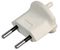 SCH-WH. - Non-Earthed Euro Schuko to Swiss Converter, 10A, White