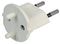 SCH-WH. - Non-Earthed Euro Schuko to Swiss Converter, 10A, White