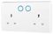 822/HC-01 - Smart 2-Gang Switched Mains Socket