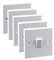 PELB1125 - Light Switches<bold>, </bold>1 Gang, 1 Way, 10AX, White, Pack of 5
