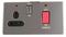 PELB1154 - Screwless Cooker Switch with Neons, 45A, Stainless Steel