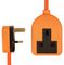 PELB1207 - 1 Gang Rubber Mains Extension Lead, 2m, Orange