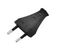 EU-RW-2P - Euro Plug, Rewireable, 2.5A, Black