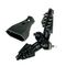 EU-RW-2P - Euro Plug, Rewireable, 2.5A, Black