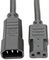 P005-006 - Mains Power Lead, IEC C14 to IEC C13, 250V AC, 15A, 1.8m, Black