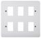 CMA20506 - Mode Frontplate, 6 Gang, White