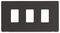 SCP20403BK - Definity Frontplate, 3 Gang, Black