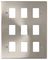 VPSC20509 - Deco Frontplate, 9 Gang, Satin Chrome