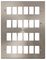 VPSC20524 - Deco Frontplate, 24 Gang, Satin Chrome