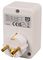 PELB2335 - Euro to UK Travel Adaptor with USB, 20W, 2 Port, 1x USB A, 1x USB C, White