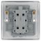 NBS31-01 - Switch Module with Indicator, 2 Way, Double Pole, 20A, 20AX, Brushed Steel