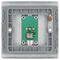 NBS62-01 - Isolated Coaxial Socket, 1 Gang, Brushed Steel