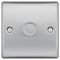 NBS81-01 - Dimmer Switch, 1 Gang, 2 Way, 200W, Brushed Steel