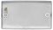 NBS95-01 - Blanking Plate, 2 Gang, Brushed Steel