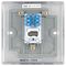 NBSBTS1-01 - Telephone Socket, 1 Gang, Secondary, Brushed Steel