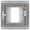 NBSEMS1-01 - Module Front Plate, 1 Gang, 1 Way, Brushed Steel