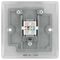 NBSRJ451-01 - Data Socket, RJ45, 1 Gang, Brushed Steel