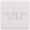 PELB2447 - Wall Switch, 2 Gang, 2 Way, 10AX