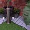 E701 - Outdoor Post with Mains Sockets, 2 Gang, 13A, Chrome, IP44