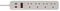 1150543420 - 4 Gang Mains Extension Lead with Surge Protection, 250V AC, 13A, 2m, White