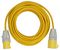 1168463 - Mains Extension Cable, 110V AC, 16A, 14m, Yellow, IP44