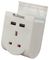 1404 - Plug Through USB Charger, 2x USB-A