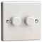 JQP252W - LED Dimmer Switch, 2 Gang, 2 Way, 0.9A