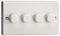 JQDP254W - LED Dimmer Switch, 4 Gang, 2 Way, 0.9A