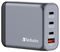 32202 - GaN USB PD Charger, 100W, 4 Port, 1x USB A, 3x USB C