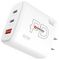 SKCH001265WPDUSCN - GaN USB PD USA Fast Charger, 65W, 3 Port, 1x USB A, 2x USB C