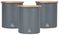 SWKA17513GRYN - Nordic Set of 3 Storage Containers, Slate Grey