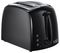 21641 - Textures 2 Slice Toaster, Black
