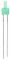 L-13GD - LED, Flat Top, 2mm, Green