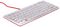 RPI-KEYB (UK)-RED/WHITE - Official Raspberry Pi Keyboard, Red / White