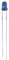 PSG91843 - 3mm Blue LED, Diffused, 18mA, 3.2V, Pack of 100