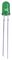 PSG91862 - 5mm Pure Green LED, Diffused, 18mA, 3.2V, Pack of 10