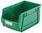 HC3/GREEN - High Capacity Plastic Storage Bin, Green Large - 130mm x 150mm x 253mm